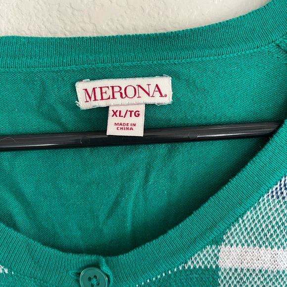 Plaid Sweater Cardigan - Picture 4 of 5